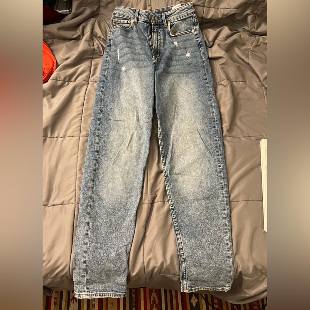 Blue mom jeans